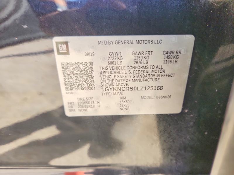 79324085 :رقم المزاد ، 1GYKNCRS0LZ125168 vin ، 2020 Cadillac Xt5 مزاد بيع