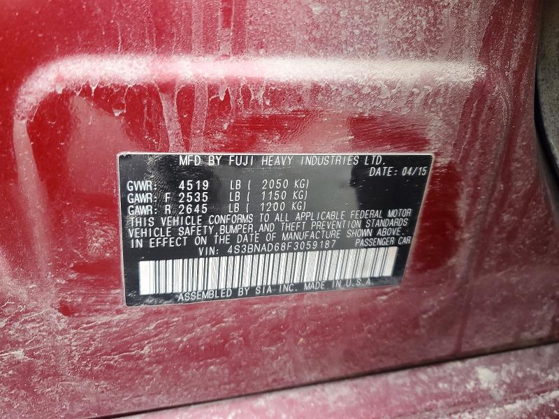 Продаж на аукціоні авто 2015 Subaru Legacy, vin: 4S3BNAD68F3059187, номер лоту: 46453926