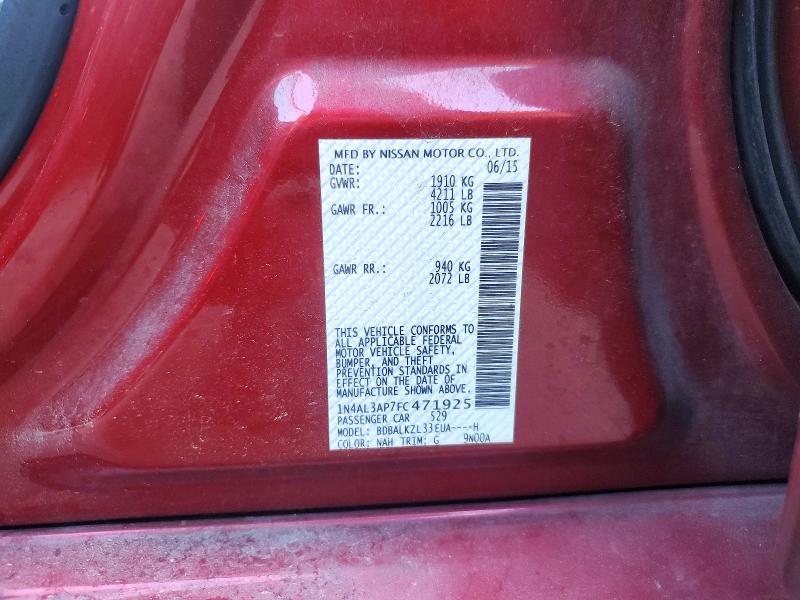 Aukcja sprzedaży 2015 Nissan Altima, vin: 1N4AL3AP7FC471925, numer aukcji: 47757426