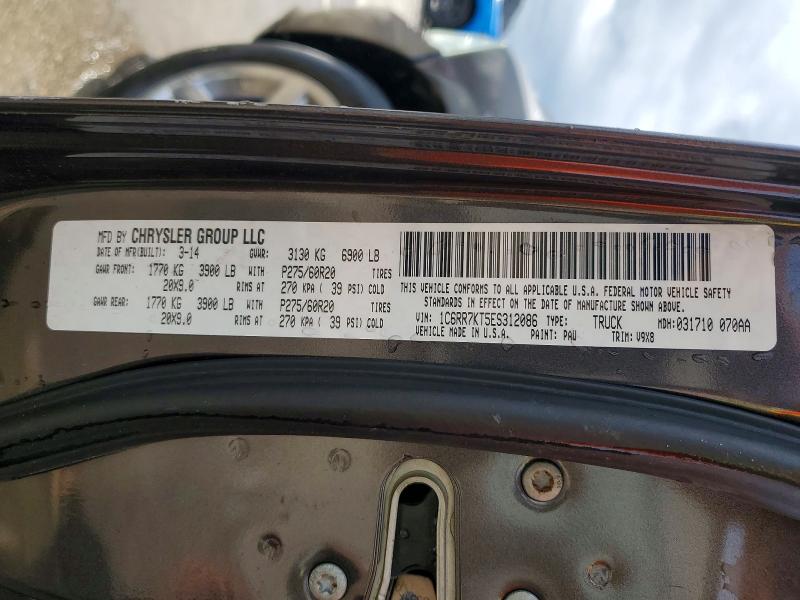 79528445 :رقم المزاد ، 1C6RR7KT5ES312086 vin ، 2014 Ram 1500 مزاد بيع