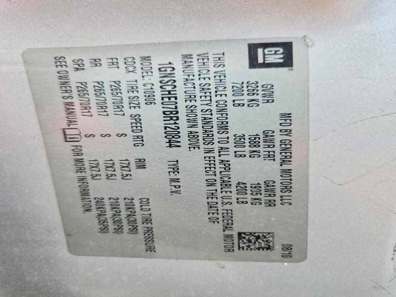 Продаж на аукціоні авто 2011 Chevrolet Suburban, vin: 1GNSCHE07BR120844, номер лоту: 79741895
