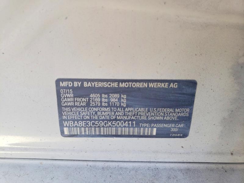 Продажа на аукционе авто 2016 Bmw 328, vin: WBA8E3C59GK500411, номер лота: 46397216