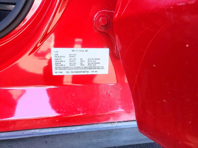 Aukcja sprzedaży 2023 Tesla Model Y, vin: 7SAYGDEEXPF607743, numer aukcji: 46359676