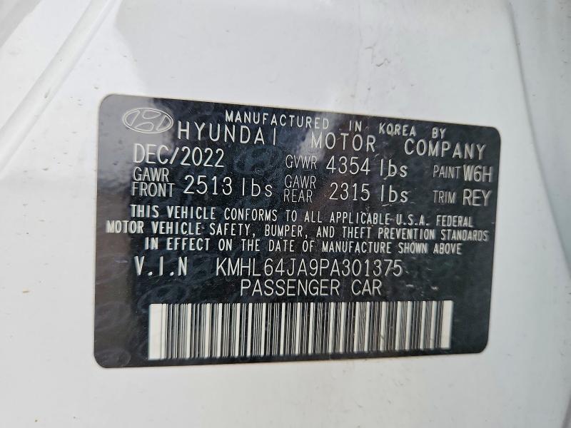 Продаж на аукціоні авто 2023 Hyundai Sonata, vin: KMHL64JA9PA301375, номер лоту: 47921016