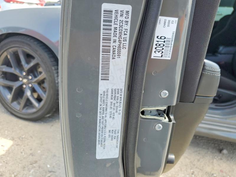 47672896 :رقم المزاد ، 2C3CDXHG4PH655591 vin ، 2023 Dodge Charger مزاد بيع