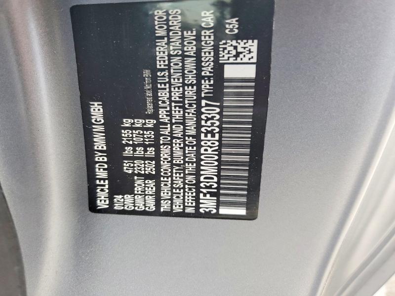 45927056 :رقم المزاد ، 3MF13DM00R8E35307 vin ، 2024 Bmw M2 مزاد بيع