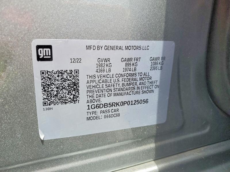 Aukcja sprzedaży 2023 Cadillac Ct4, vin: 1G6DB5RK0P0125056, numer aukcji: 47813716