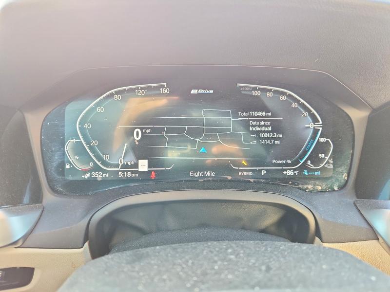 2022 Bmw 330e მანქანა იყიდება აუქციონზე, vin: 3MW5P7J01N8C43108, აუქციონის ნომერი: 79655135