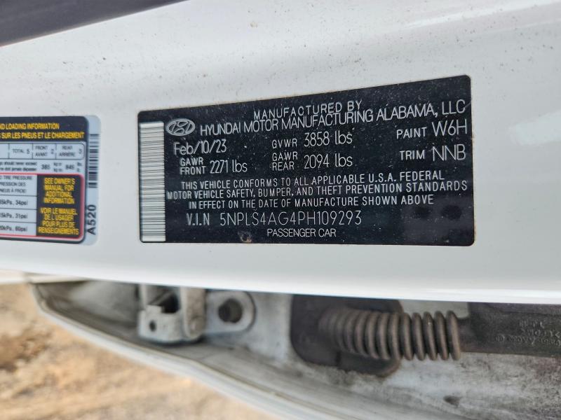 Продажа на аукционе авто 2023 Hyundai Elantra, vin: 5NPLS4AG4PH109293, номер лота: 47448126