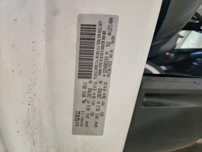 47103066 :رقم المزاد ، 3C6TRVAG6KE513010 vin ، 2019 Ram Promaster 1500 مزاد بيع