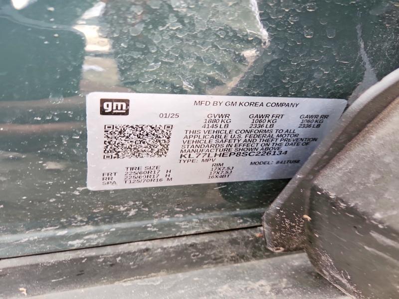 Aukcja sprzedaży 2025 Chevrolet Trax, vin: KL77LHEP8SC226134, numer aukcji: 46411346