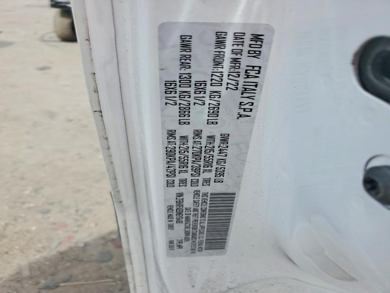 2022 Ram Promaster City მანქანა იყიდება აუქციონზე, vin: ZFBHRFAB9N6Y64161, აუქციონის ნომერი: 77340695