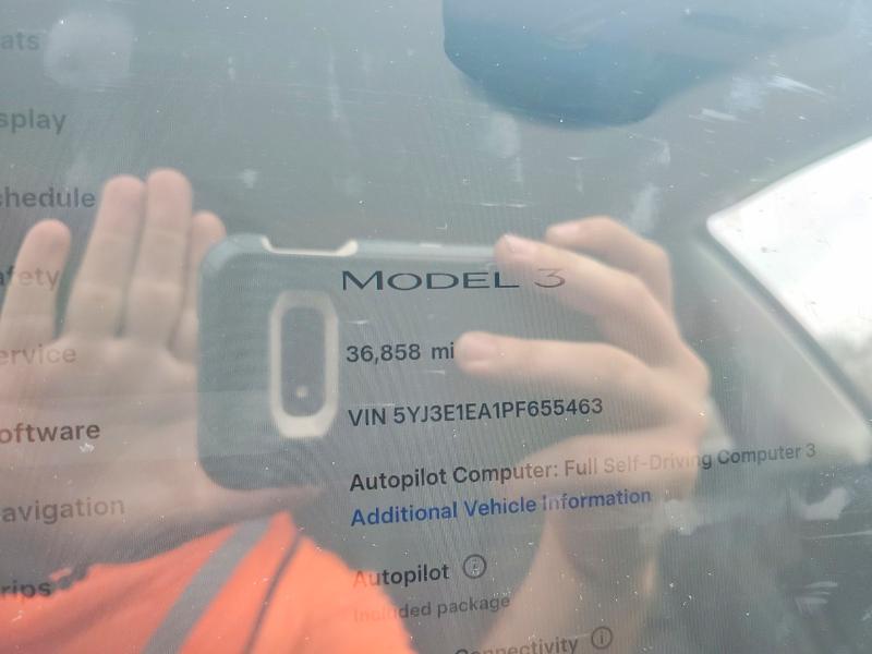 41587096 :رقم المزاد ، 5YJ3E1EA1PF655463 vin ، 2023 Tesla Model 3 مزاد بيع