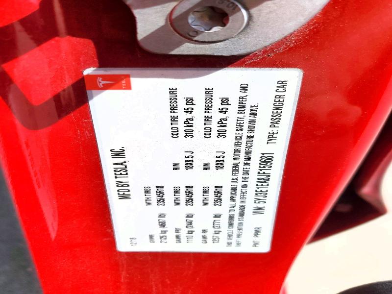 2018 Tesla Model 3 მანქანა იყიდება აუქციონზე, vin: 5YJ3E1EA8JF159681, აუქციონის ნომერი: 47821806