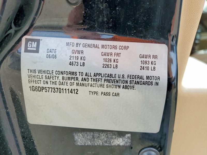 2007 Cadillac Cts მანქანა იყიდება აუქციონზე, vin: 1G6DP577370111412, აუქციონის ნომერი: 79738375