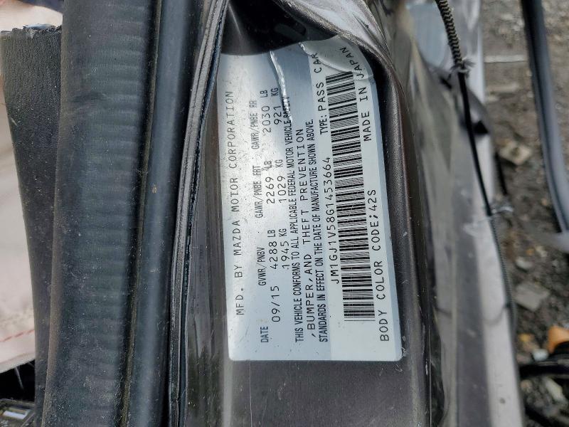 Aukcja sprzedaży 2016 Mazda 6, vin: JM1GJ1V58G1453664, numer aukcji: 45574016