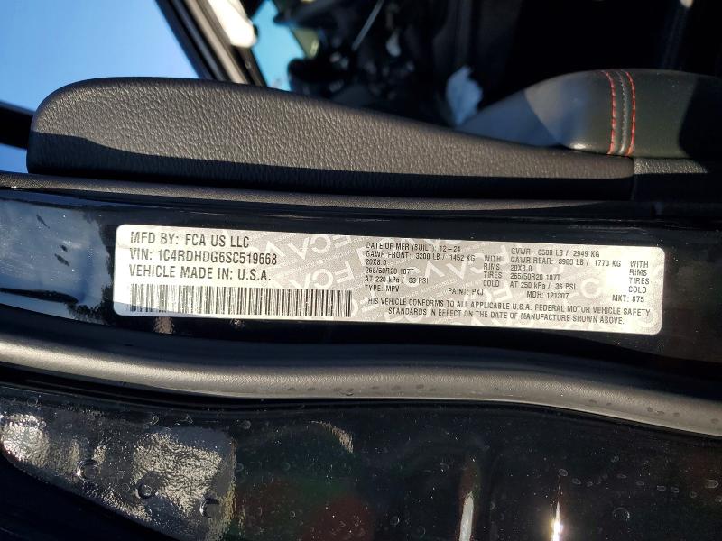Продажа на аукционе авто 2025 Dodge Durango, vin: 1C4RDHDG6SC519668, номер лота: 46067776