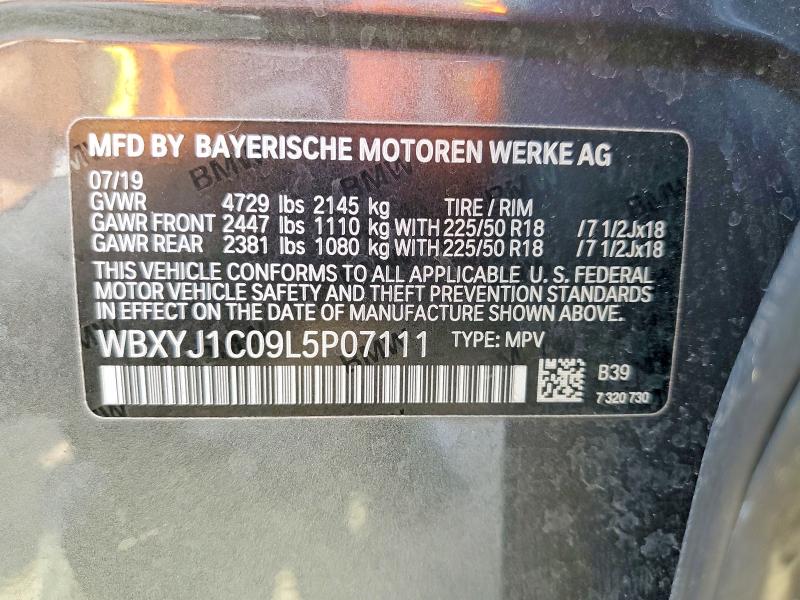 Продаж на аукціоні авто 2020 Bmw X2, vin: WBXYJ1C09L5P07111, номер лоту: 47989176
