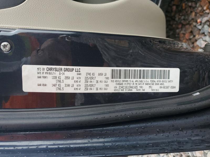 Продажа на аукционе авто 2014 Chrysler Town & Country, vin: 2C4RC1BG1ER461025, номер лота: 79414075