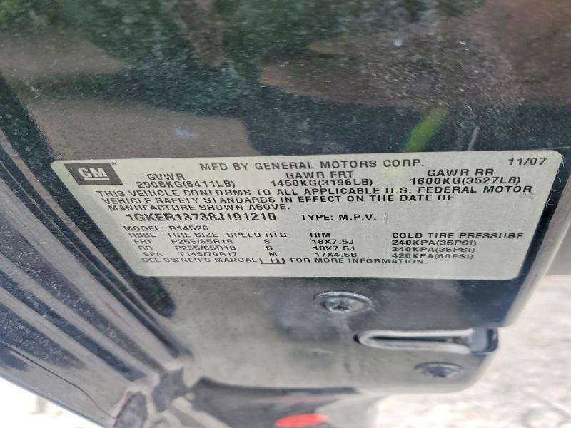 Aukcja sprzedaży 2008 Gmc Acadia, vin: 1GKER13738J191210, numer aukcji: 79897895