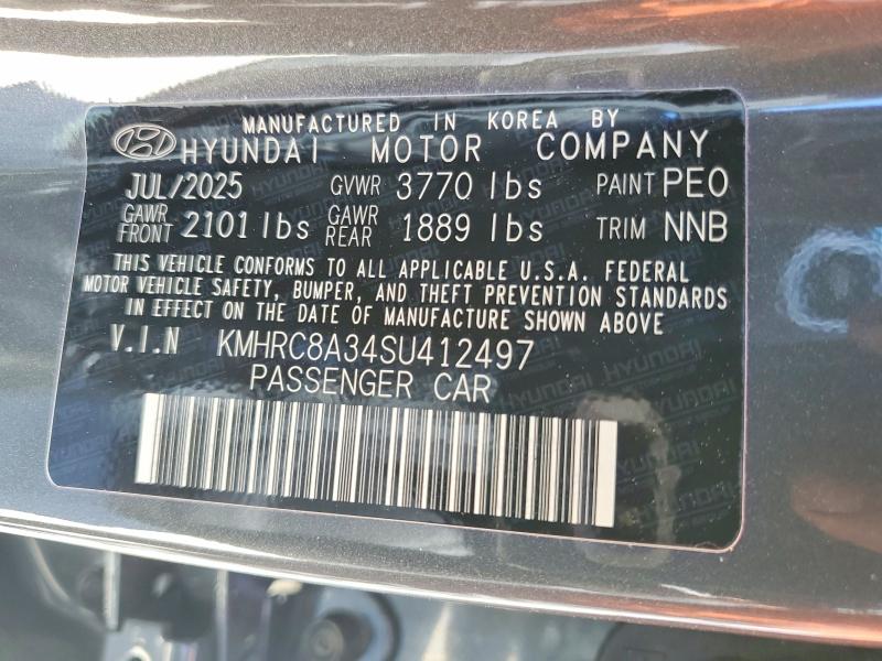 Продаж на аукціоні авто 2025 Hyundai Venue, vin: KMHRC8A34SU412497, номер лоту: 46172676