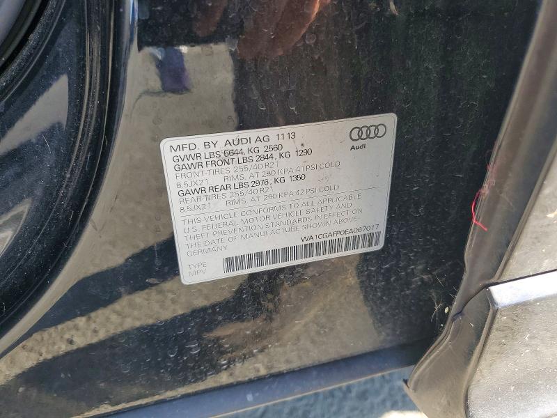 Продажа на аукционе авто 2014 Audi Sq5, vin: WA1CGAFP0EA067017, номер лота: 79547515