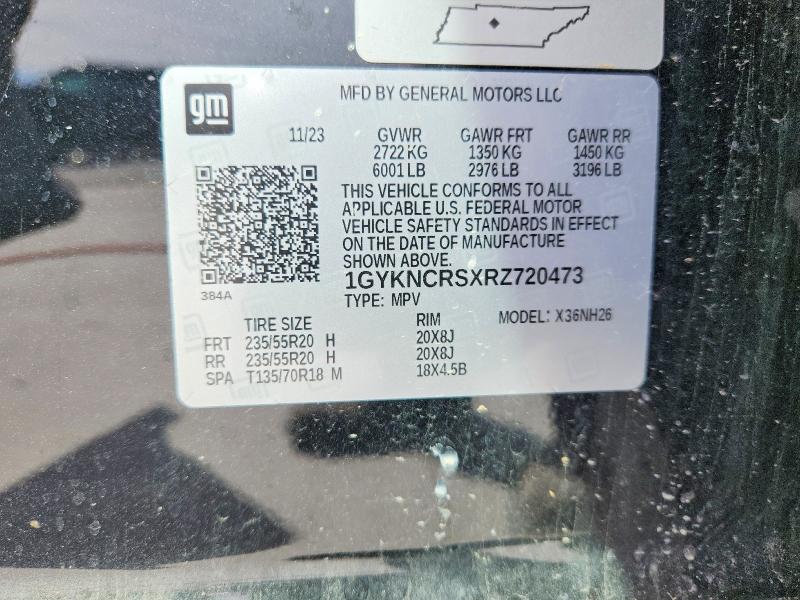 2024 Cadillac Xt5 მანქანა იყიდება აუქციონზე, vin: 1GYKNCRSXRZ720473, აუქციონის ნომერი: 46629136