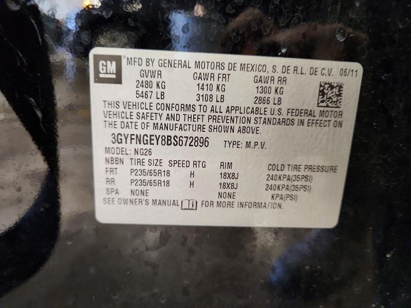 Продажа на аукционе авто 2011 Cadillac Srx, vin: 3GYFNGEY8BS672896, номер лота: 79838045