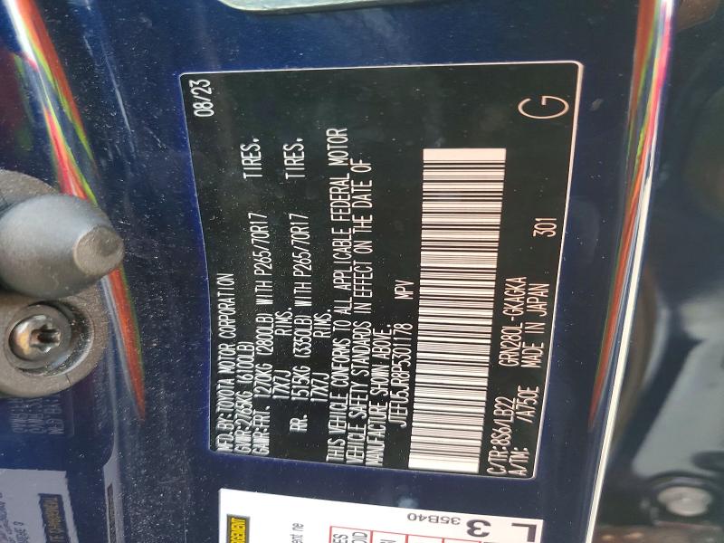 Продажа на аукционе авто 2023 Toyota 4runner, vin: JTEFU5JR8P5301178, номер лота: 46172426