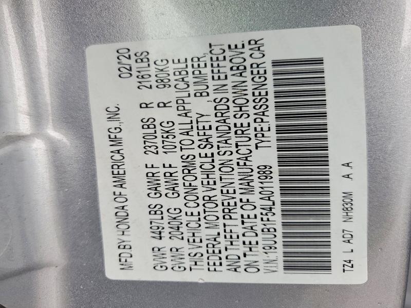 2020 Acura Tlx მანქანა იყიდება აუქციონზე, vin: 19UUB1F54LA011989, აუქციონის ნომერი: 46091606