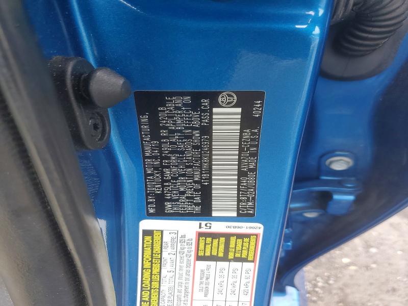 Продажа на аукционе авто 2019 Toyota Camry, vin: 4T1B11HK8KU246979, номер лота: 41968006