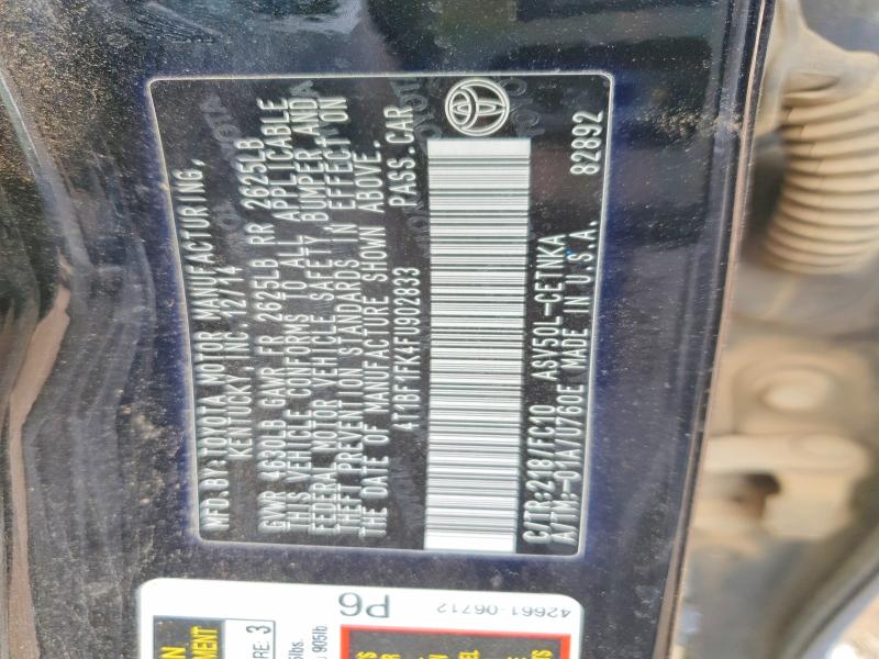 Aukcja sprzedaży 2015 Toyota Camry, vin: 4T1BF1FK4FU902833, numer aukcji: 79085595