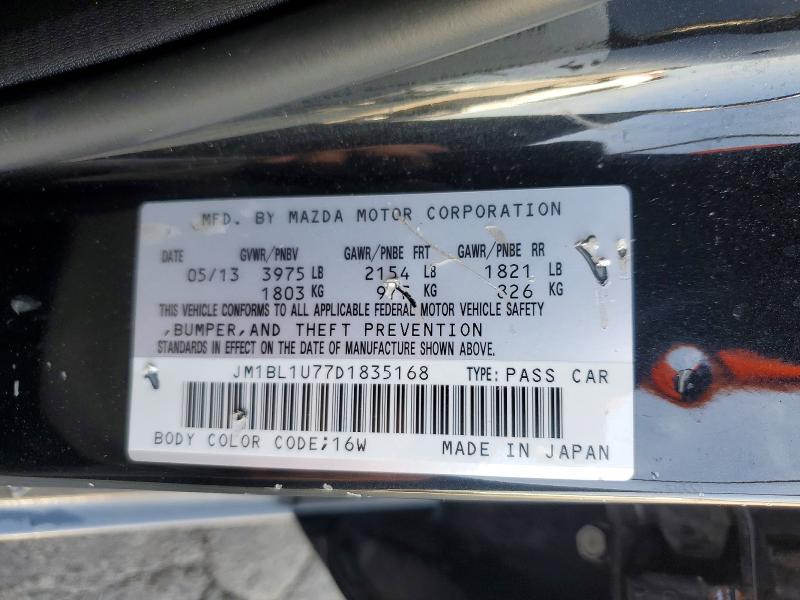 Aukcja sprzedaży 2013 Mazda 3, vin: JM1BL1U77D1835168, numer aukcji: 46543846