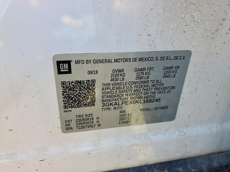 47721986 :رقم المزاد ، 3GKALPEX6KL168245 vin ، 2019 Gmc Terrain مزاد بيع