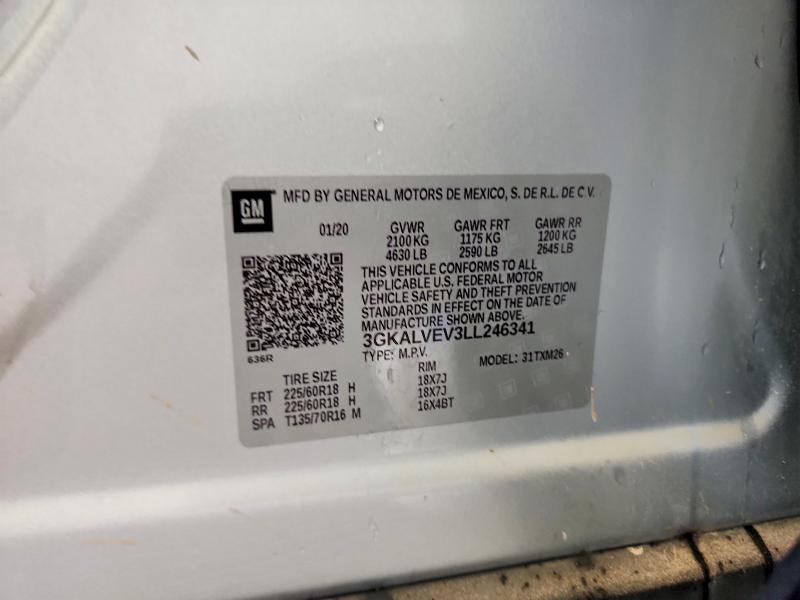 Продажа на аукционе авто 2020 Gmc Terrain, vin: 3GKALVEV3LL246341, номер лота: 46453796