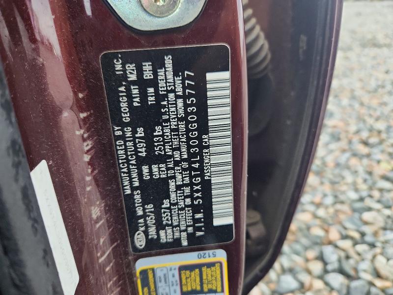 Продаж на аукціоні авто 2016 Kia Optima, vin: 5XXGT4L30GG035777, номер лоту: 78588165