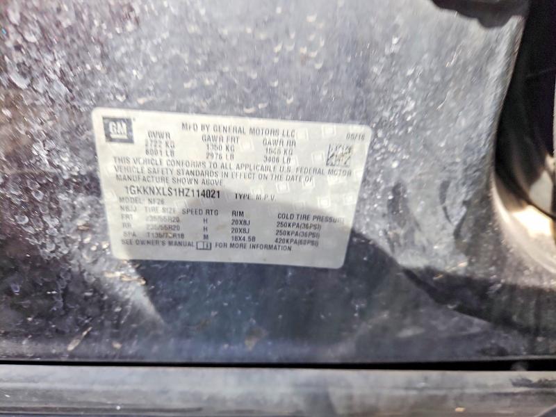 2017 Gmc Acadia მანქანა იყიდება აუქციონზე, vin: 1GKKNXLS1HZ114021, აუქციონის ნომერი: 46735586