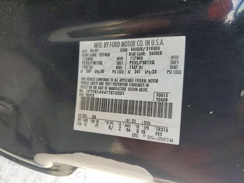 Aukcja sprzedaży 2001 Ford Ranger, vin: 1FTYR14V41TB10201, numer aukcji: 47601366