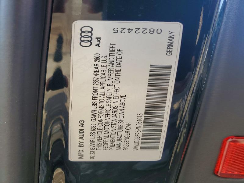47556056 :رقم المزاد ، WAUD3BF25PN051615 vin ، 2023 Audi A6 مزاد بيع