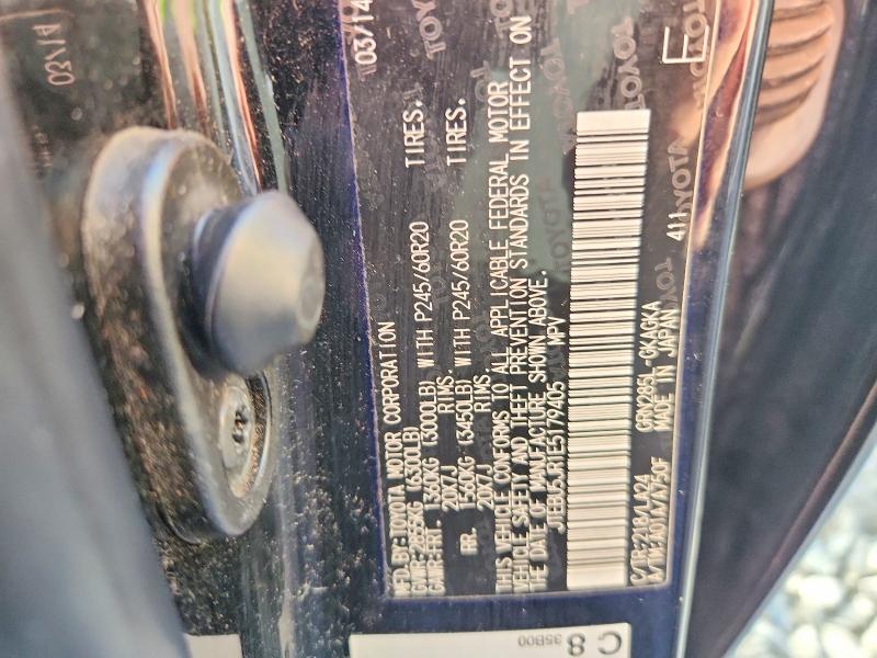 2014 Toyota 4runner მანქანა იყიდება აუქციონზე, vin: JTEBU5JR1E5179405, აუქციონის ნომერი: 78029305