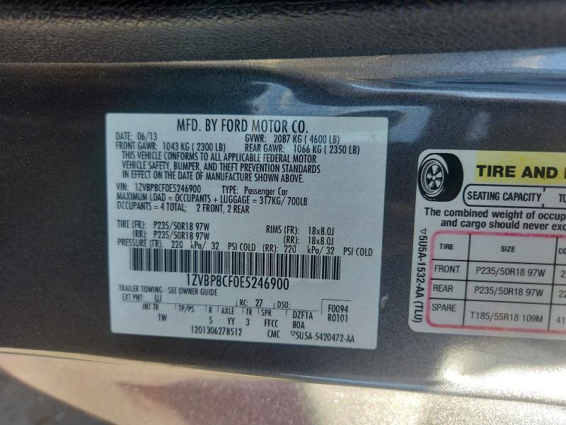 Aukcja sprzedaży 2014 Ford Mustang, vin: 1ZVBP8CF0E5246900, numer aukcji: 47419976