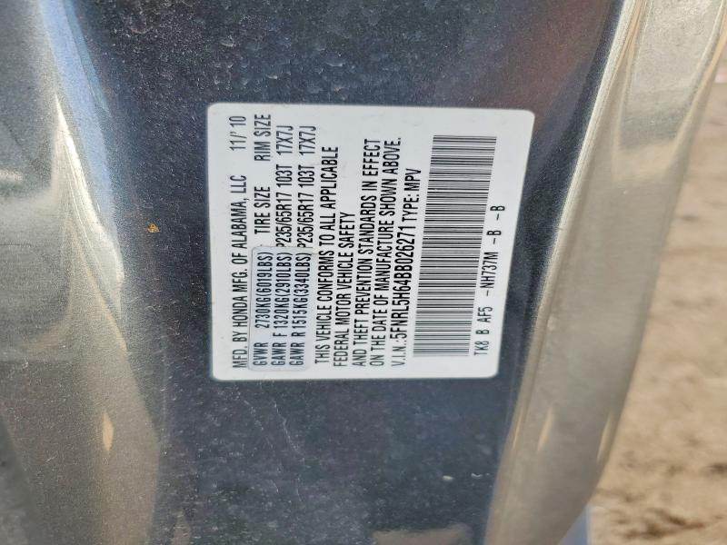 Aukcja sprzedaży 2011 Honda Odyssey, vin: 5FNRL5H64BB026271, numer aukcji: 47841996