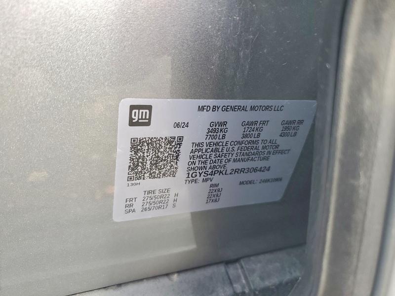 Продажа на аукционе авто 2024 Cadillac Escalade, vin: 1GYS4PKL2RR306424, номер лота: 48109976