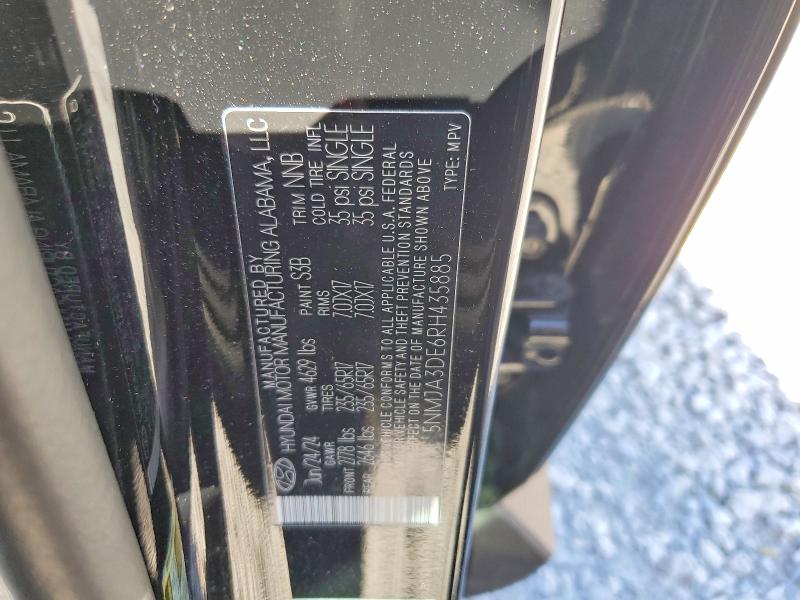 Продажа на аукционе авто 2024 Hyundai Tucson, vin: 5NMJA3DE6RH435885, номер лота: 47559116