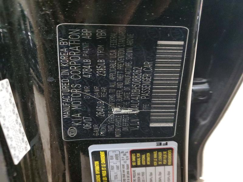 46355376 :رقم المزاد ، KNALC4J18H5088262 vin ، 2017 Kia Cadenza مزاد بيع