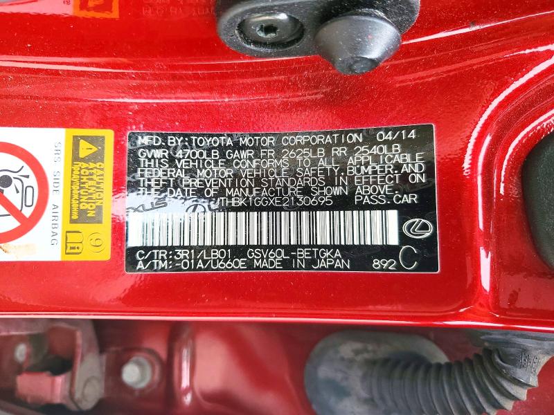 Продаж на аукціоні авто 2014 Lexus Es 350, vin: JTHBK1GGXE2130695, номер лоту: 45869256