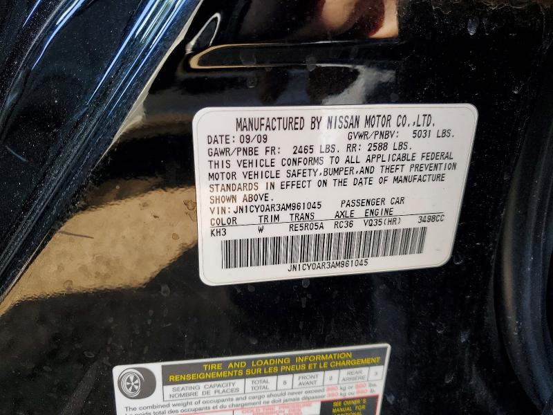 Продажа на аукционе авто 2010 Infiniti M35, vin: JN1CY0AR3AM961045, номер лота: 79393045