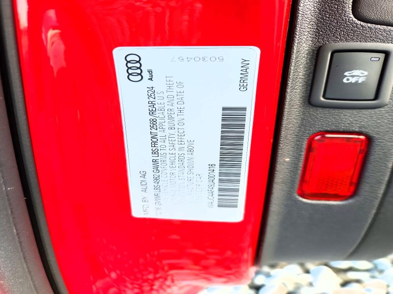 45932956 :رقم المزاد ، WAUC4AF49JA001416 vin ، 2018 Audi S4 مزاد بيع