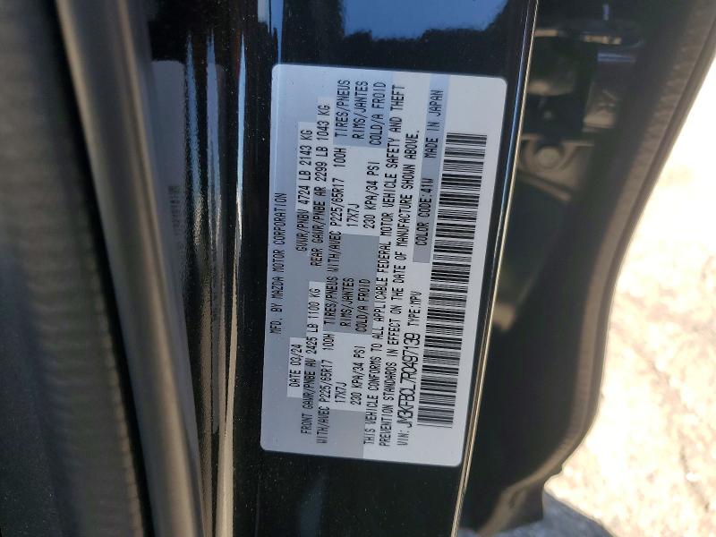 Продажа на аукционе авто 2024 Mazda Cx-5, vin: JM3KFBCL7R0497139, номер лота: 46225716