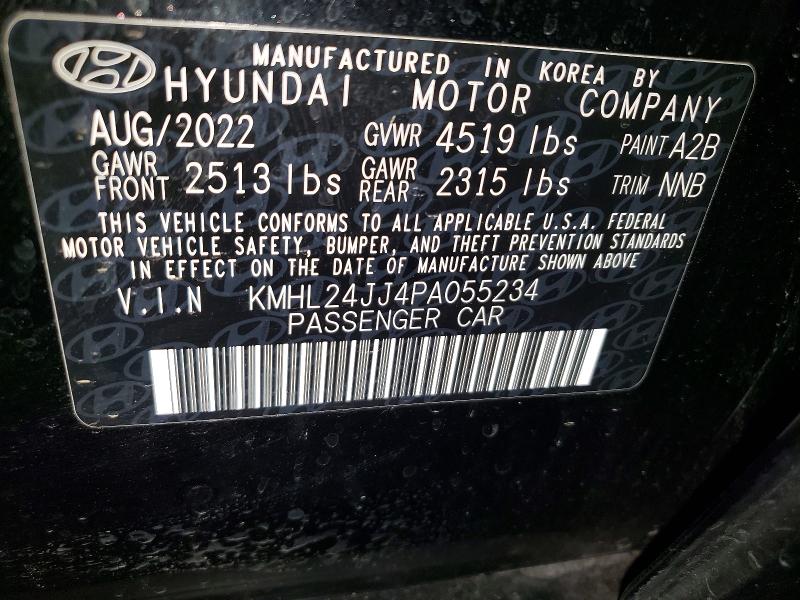 Продажа на аукционе авто 2023 Hyundai Sonata Hybrid, vin: KMHL24JJ4PA055234, номер лота: 78743275
